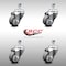 Service Caster 3 Inch SS Thermoplastic Rubber Wheel Swivel 1/2 Inch Threaded Stem Caster Set SCC SCC-SSTS20S314-TPRB-M1015-4 - alternate 3